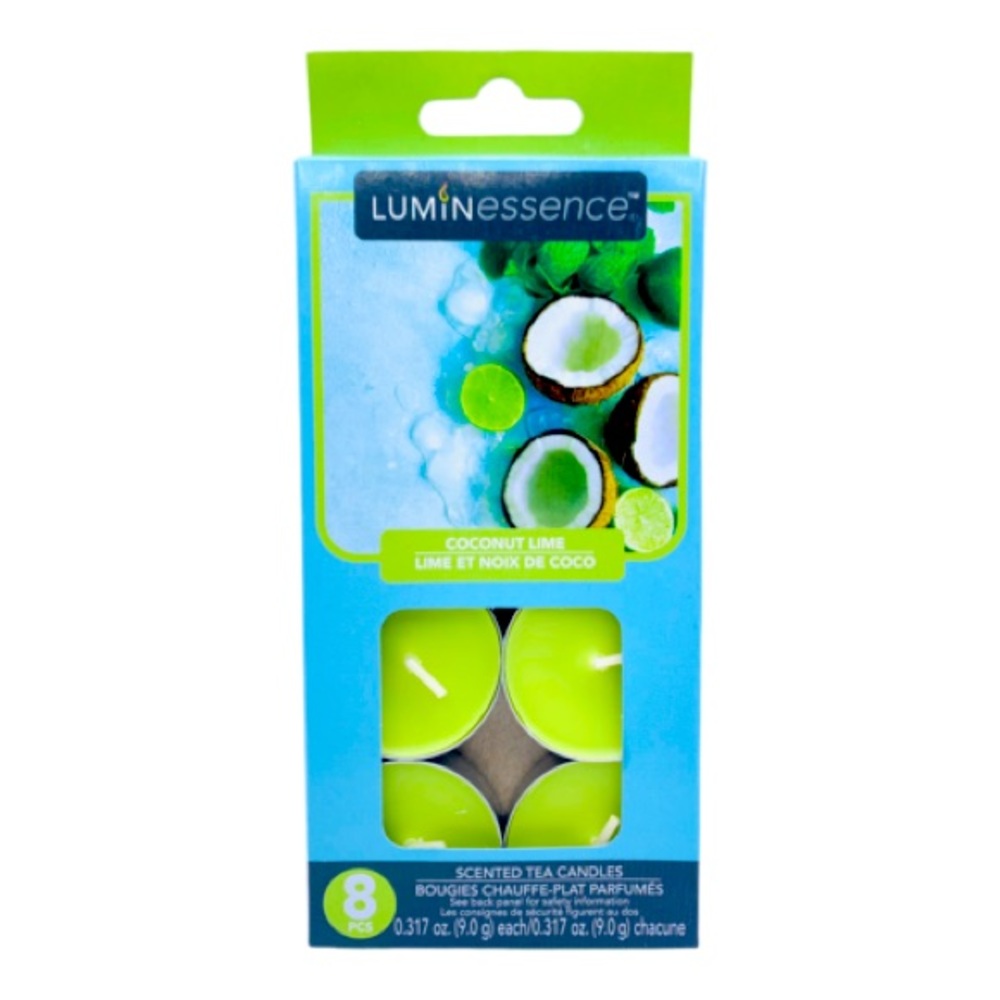 Vibrant Lime Tealight Candles (Set of 2 Packs)